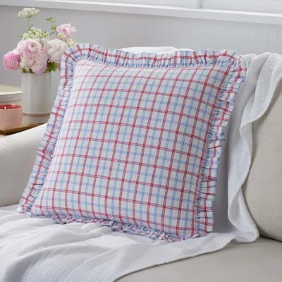 The Company Store Classic Plaids Yarn-dyed Cotton Decorative Square Pillow Cover In Multi