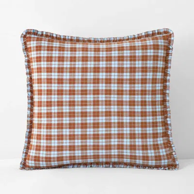The Company Store Classic Plaids Yarn-dyed Cotton Sham In Multi
