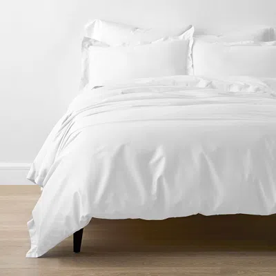 The Company Store Classic Smooth Rayon Made From Bamboo Sateen Bed Duvet Cover In White