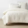 The Company Store Classic Smooth Rayon Made From Bamboo Sateen Comforter In Ivory