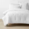The Company Store Classic Smooth Rayon Made From Bamboo Sateen Comforter In White