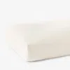 The Company Store Classic Smooth Wrinkle-free Sateen Fitted Bed Sheet In Ivory