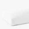 The Company Store Classic Smooth Rayon Made From Bamboo Sateen Fitted Bed Sheet In White