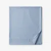The Company Store Classic Smooth Rayon Made From Bamboo Sateen Flat Bed Sheet In Misty Blue