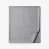 The Company Store Classic Smooth Rayon Made From Bamboo Sateen Flat Bed Sheet In Pebble Gray