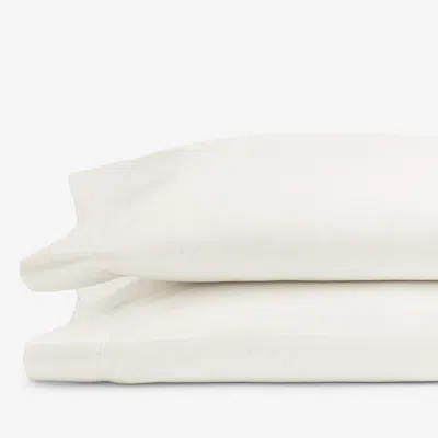 The Company Store Classic Smooth Rayon Made From Bamboo Sateen Pillowcase Set In Ivory