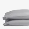 The Company Store Classic Smooth Rayon Made From Bamboo Sateen Pillowcase Set In Pebble Gray