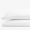 The Company Store Classic Smooth Rayon Made From Bamboo Sateen Pillowcase Set In White