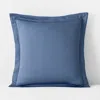 The Company Store Classic Smooth Rayon Made From Bamboo Sateen Sham In Blue Horizon