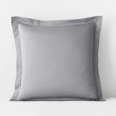 The Company Store Classic Smooth Rayon Made From Bamboo Sateen Sham In Pebble Gray