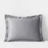 The Company Store Classic Smooth Rayon Made From Bamboo Sateen Sham In Pebble Gray