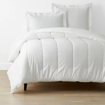 The Company Store Classic Smooth Sateen Solid Comforter In White