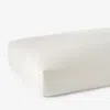 The Company Store Classic Smooth Sateen Solid Fitted Bed Sheet In Ivory