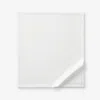 The Company Store Classic Smooth Sateen Solid Flat Bed Sheet In White