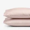 The Company Store Classic Smooth Sateen Solid Pillowcase Set In Pink