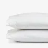 The Company Store Classic Smooth Sateen Solid Pillowcase Set In White