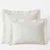 The Company Store Classic Smooth Sateen Solid Sham In Ivory