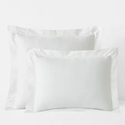 The Company Store Classic Smooth Sateen Solid Sham In White