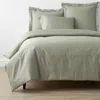 The Company Store Classic Smooth Wrinkle-free Sateen Bed Duvet Cover In Laurel Green