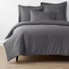The Company Store Classic Smooth Wrinkle-free Sateen Bed Duvet Cover In Stone Gray
