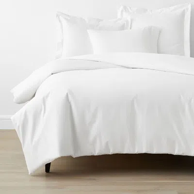 The Company Store Classic Smooth Wrinkle-free Sateen Bed Duvet Cover In White