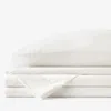 The Company Store Classic Smooth Wrinkle-free Sateen Bed Sheet Set In Ivory