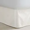 The Company Store Classic Smooth Wrinkle-free Sateen Bed Skirt In Ivory