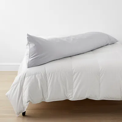 The Company Store Classic Smooth Wrinkle-free Sateen Body Pillow Cover In Gray Mist