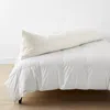 The Company Store Classic Smooth Wrinkle-free Sateen Body Pillow Cover In Ivory