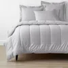 The Company Store Classic Smooth Wrinkle-free Sateen Comforter In Gray Mist