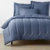 The Company Store Classic Smooth Wrinkle-free Sateen Comforter In Infinity Blue
