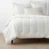 The Company Store Classic Smooth Wrinkle-free Sateen Comforter In Ivory