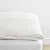The Company Store Classic Smooth Wrinkle-free Sateen Featherbed Cover In Ivory