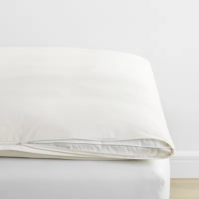 The Company Store Classic Smooth Wrinkle-free Sateen Featherbed Cover In Ivory