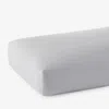 The Company Store Classic Smooth Wrinkle-free Sateen Fitted Bed Sheet In Gray Mist