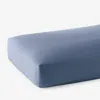The Company Store Classic Smooth Wrinkle-free Sateen Fitted Bed Sheet In Infinity Blue