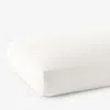 The Company Store Classic Smooth Wrinkle-free Sateen Fitted Bed Sheet In Ivory