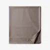 The Company Store Classic Smooth Wrinkle-free Sateen Flat Bed Sheet In Brown