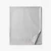 The Company Store Classic Smooth Wrinkle-free Sateen Flat Bed Sheet In Gray Mist
