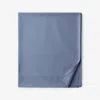 The Company Store Classic Smooth Wrinkle-free Sateen Flat Bed Sheet In Infinity Blue