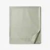 The Company Store Classic Smooth Wrinkle-free Sateen Flat Bed Sheet In Laurel Green