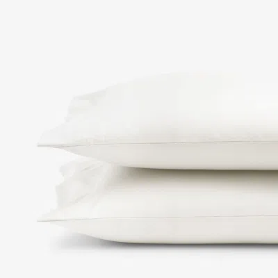 The Company Store Classic Smooth Wrinkle-free Sateen Pillowcase Set In Ivory