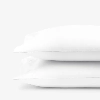 The Company Store Classic Smooth Wrinkle-free Sateen Pillowcase Set In White