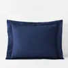 The Company Store Classic Smooth Wrinkle-free Sateen Sham In Blue Sapphire