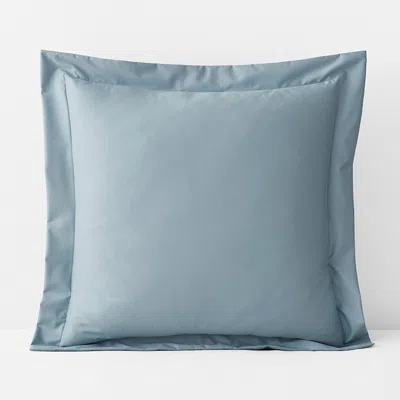 The Company Store Classic Smooth Wrinkle-free Sateen Sham In Blue Shale