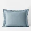 The Company Store Classic Smooth Wrinkle-free Sateen Sham In Blue Shale