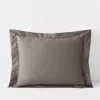 The Company Store Classic Smooth Wrinkle-free Sateen Sham In Brown