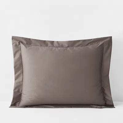 The Company Store Classic Smooth Wrinkle-free Sateen Sham In Brown
