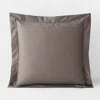 The Company Store Classic Smooth Wrinkle-free Sateen Sham In Brown