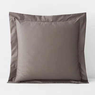 The Company Store Classic Smooth Wrinkle-free Sateen Sham In Brown